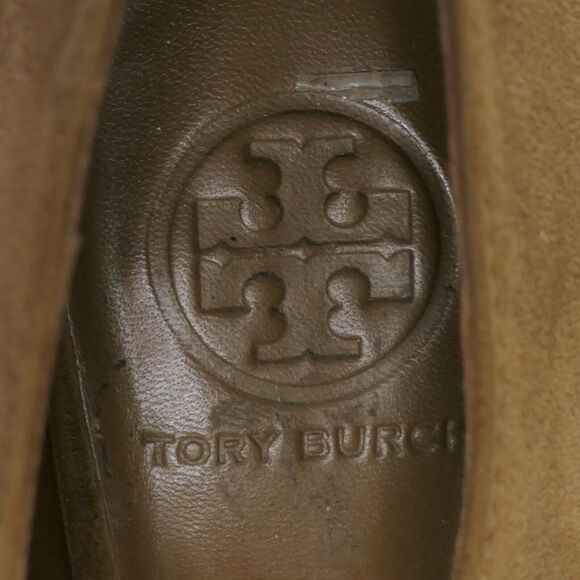 TORY BURCH Sz 9M High Heel 219313 Light Tan  Suede Ankle Booties $375 Retail EUC - Picture 2 of 13